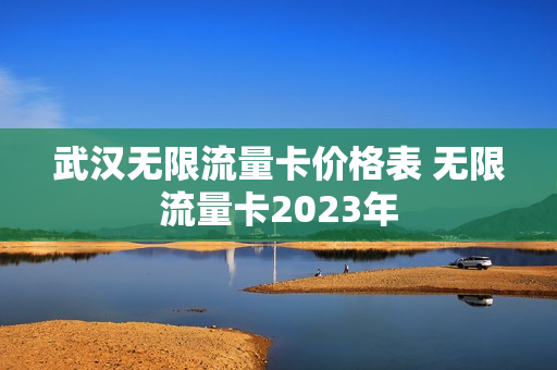 武汉无限流量卡价格表 无限流量卡2023年