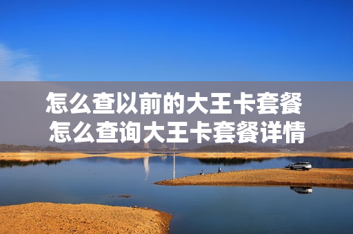 怎么查以前的大王卡套餐 怎么查询大王卡套餐详情