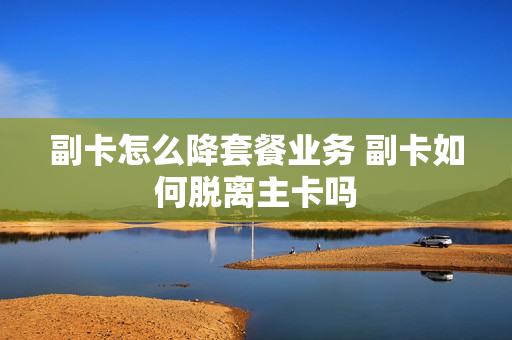 副卡怎么降套餐业务 副卡如何脱离主卡吗